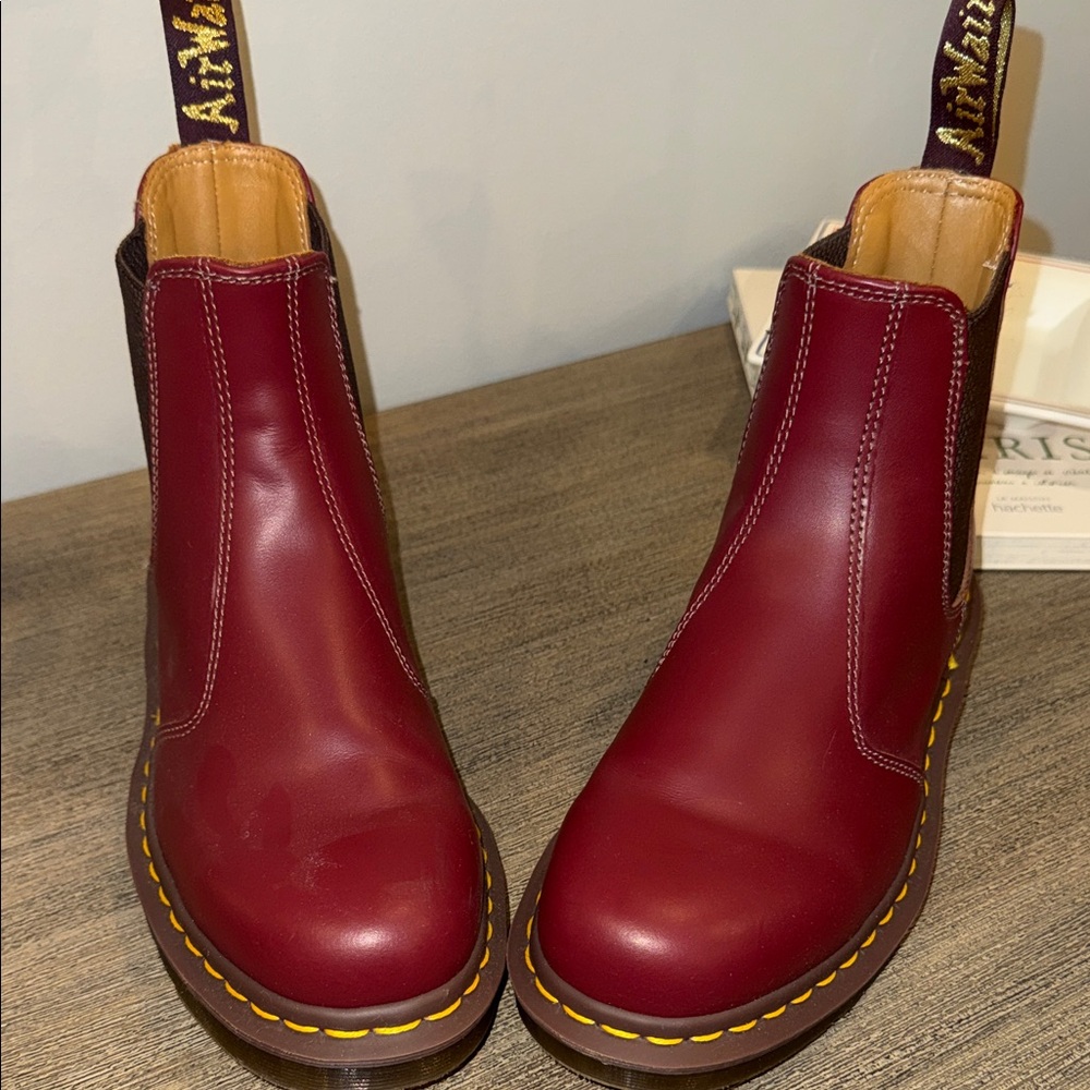 Dr. Martens Women's Red Ankle Boots
